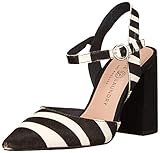 Chinese Laundry Women's KEESA Pony Heel Pump, Cream/Black, 7.5