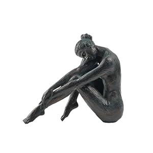 Guichifun Yoga Dancer Statue Home Decoration – Resin Bronze Sculpture Modern Creative Home Garden Statue Handicrafts Art Ware Home Décor Office Room or Outdoor Garden Gifts 10.25 x 4.25 x 8.75 Inch