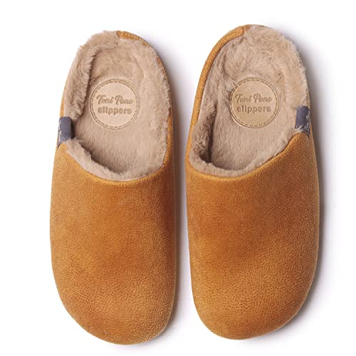 MOSUL-BD - Women's house slipper made of brown fabric3
