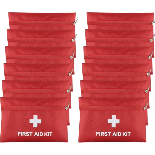 AOUTACC 12 Pack First Aid Kit Empty Bag, Travel Empty First Aid Kit Pouch Bag for Emergency at Home, Office, Car, Outdoors, Camping(Bag Only)