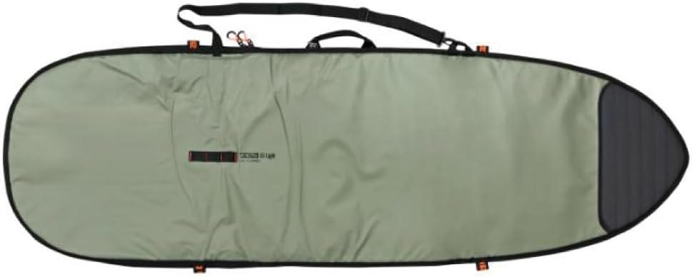 FCS Day Runner Surfboard Bag – Mid-Length Cover | Lightweight Padded Travel Bag with Shoulder Strap & Durable Zippers – Fits Mid-Length Surfboards