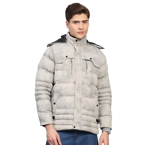 Image of Monte Carlo Mens Regular Fit Solid Hood Zipper Full Sleeves Winter Jacket| Warm Coat for Men | Stylish Zipper Jacket (Pack Of 1)