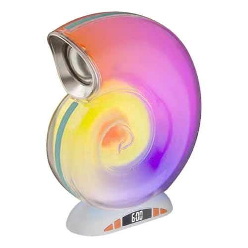Petit haut-parleur sans fil lumineux Conch, enceinte Bluetooth au design créatif pour votre salon