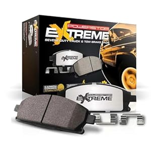PowerStop Rear Brake Pads For Ford F-150 2012-20 – Z36 Truck – Tow Carbon-Fiber Ceramic Brake Pads With Installation Hardware, Z36-1602