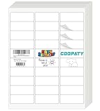 Coopaty 30-Up FBA Labels 1' x 2-5/8' Address Label for Laser & Ink Jet Printers (500 Sheets, 15000 Labels)