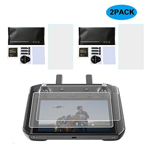 Rantow 2-Pack 9H Hardness Screen Protector Compatible with DJI Mavic 2 PRO & Zoom Drone Smart Controller - Anti-Scratch Tempered Glass Foil Film with Free Installation Tools