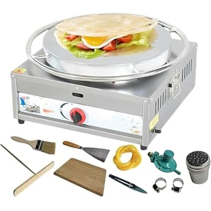 Pveanns Kommerzielle Crêpe-Maker-Maschine, antihaftbeschichtete elektrische Grillplatte, leicht zu reinigen, DREI Stufen zum Anpassen der Feuergröße für Eier, Pfannkuchen, Omeletts und Quesadillas