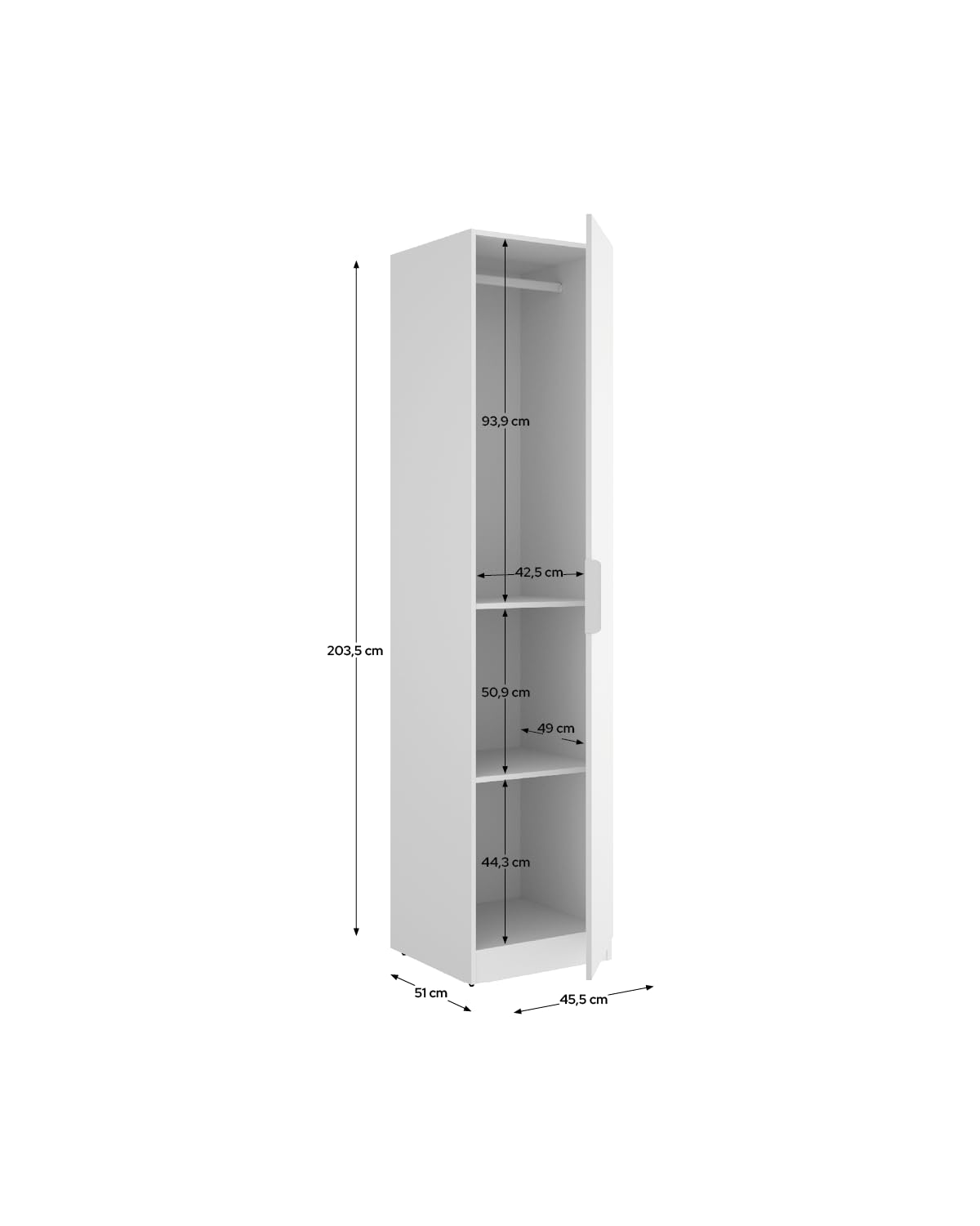 DEKIT Grupo RIMOBEL-Armario 1 Puerta