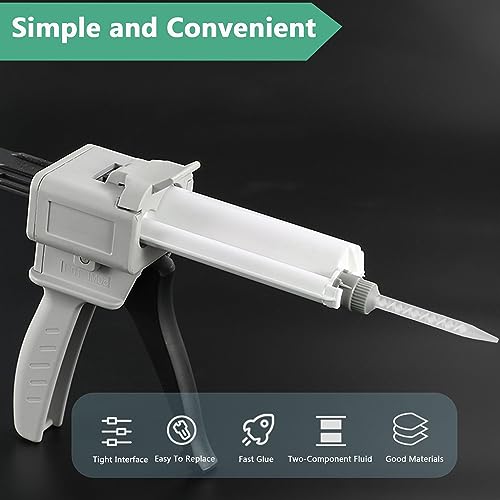 XCSJ 20Pcs Statikmischer Mischerdüsen 1:1 Mischdüsen Statikmischer Mischdüse Mixtülle Mischerspitzen Kunststoffkleber Für Rohrstrom Reorganisationsbewegungsmischen Verwendet Werden Können