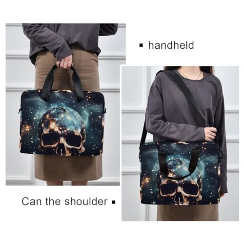 Maletín para laptop ALAZA con estampado calavera, 13-15.6 pulg miniatura 2