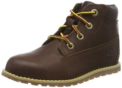 Timberland Pokey Pine 6-Inc (Toddler), Botas Unisex-Niños, Marrón Dark Brown Full Grain, 26 EU