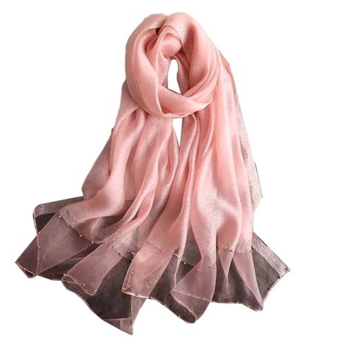 Foulards légers pour femmes grand châle long et fluide au toucher soie protecteur