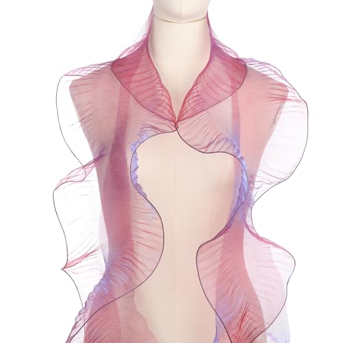 Volant plissé mousseline soie tulle organza rétro pour couture DIY