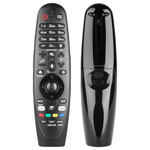 Mando a Distancia AN-MR650A Voz Puntero Mágico Compatible con LG Smart TV OLED/Super UHD/UHD 4K TVs W7 G7 E7 SJ9570 SJ9500 SJ8570 UJ7700 UJ6570 Serie Sustitución Controlador con Netflix Botones