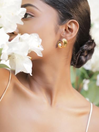 Image of Rubans Earrings Unique Design & Shapes Stylish Trendy Jewellery Gift for Women & Girls