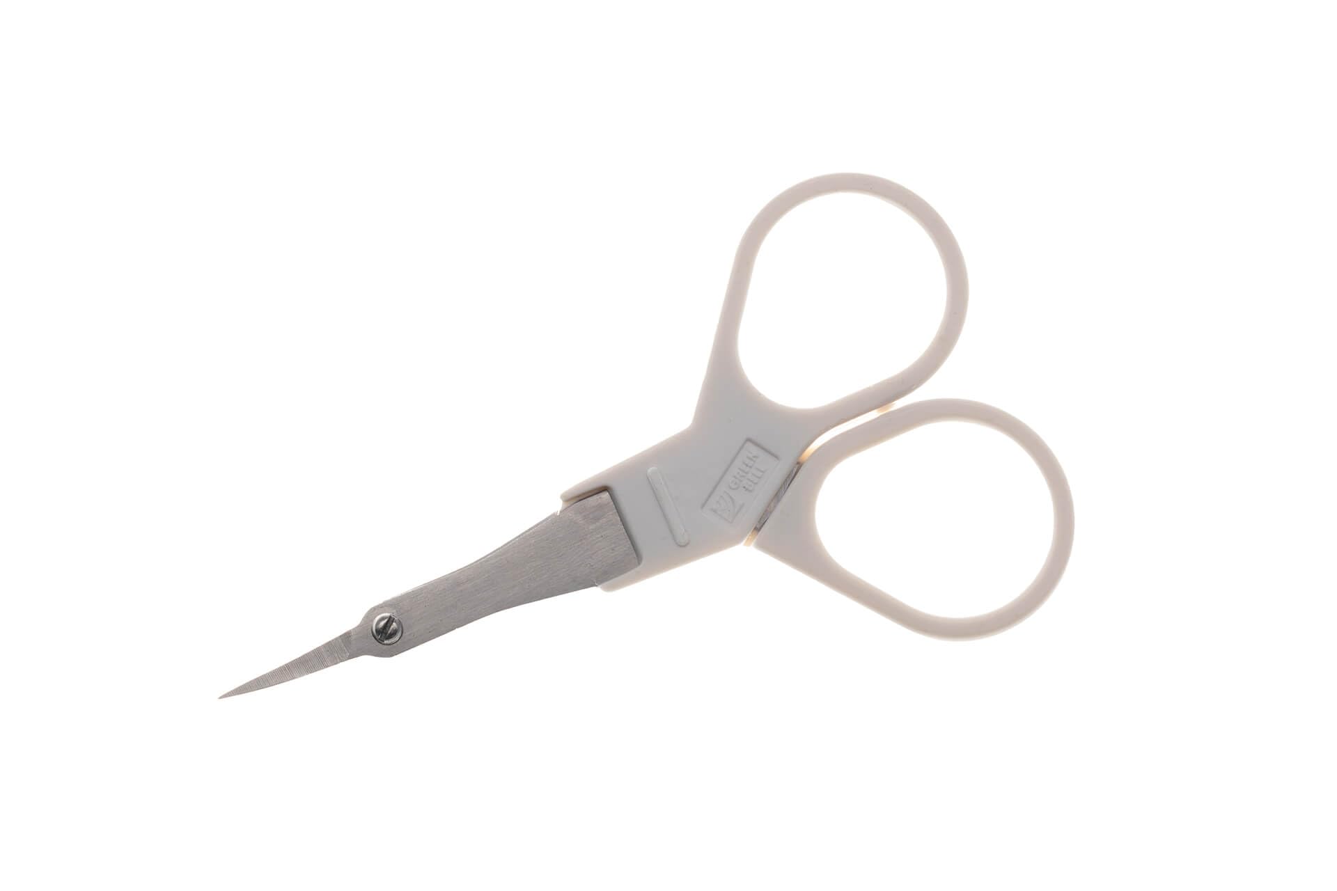 Seki EDGE SS-900 | Made in Japan | Tijeras de maquillaje | Tijeras faciales de acero inoxidable con hojas curvadas afiladas a mano | Compactas, ergonómicas | Para cejas, nariz y vello facial