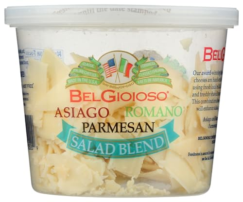 BelGioioso, Asiago, Romano, & Parmesan Shaved Salad Blend, 5 oz