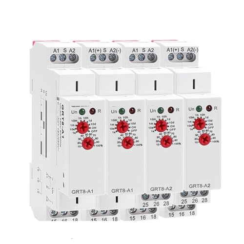 Relais temporisé électronique GRT8-A 16A SPDT pour tableau électrique multi-tension AC/DC