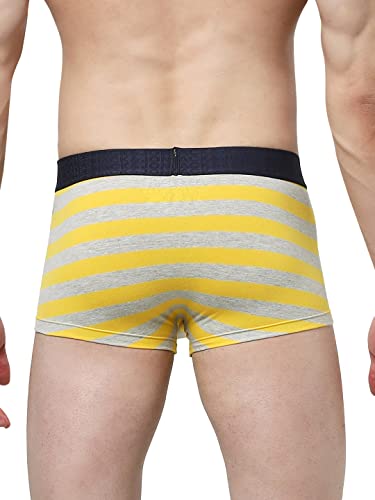Image of JACK & JONES Men's Cotton Blend Modern Striped Trunks
