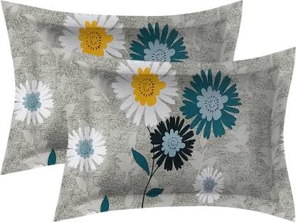 Image of NewUnique Double Bedsheet with Two Pillow Cover King Size Elegant Print