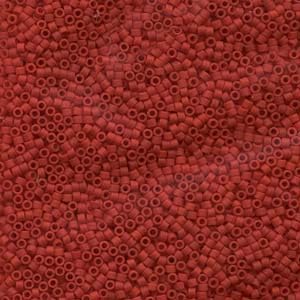 50 Grams Miyuki Delica Bead 11/0 Matte Opaque Red Bulk Bag DB0753-50