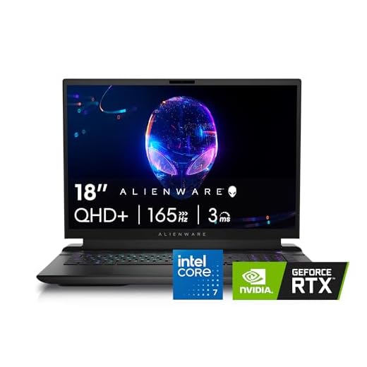 Alienware M18 Gaming Laptop - 18-inch QHD+ 165Hz 3ms Display, Intel Core i7-14700HX, 16GB DDR5 RAM, 1TB SSD, NVIDIA GeForce RTX 4070 8GB GDDR6, Windows 11 Home, Onsite Service - Dark Metallic Moon