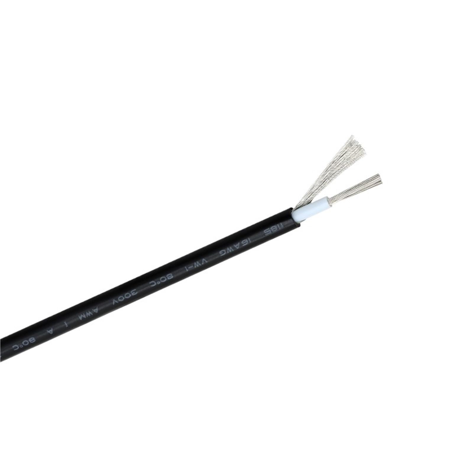 1-50 m 1185 drut ekranowany 28 26 24 22 20 18 16 14 12 10AWG kanał audio jednożyłowy elektroniczny ekranowany kabel sygnałowy miedziany(Black,10 METERS_18AWG)