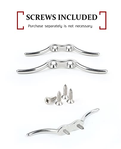 image for Atibin Deck Hardware Dock Cleats Steel Stainless Kayak Boat Cleat Mari