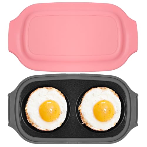 Microwave Egg Cooker, Quick-Heat Poacher Fryer with Lid, for Breakfast