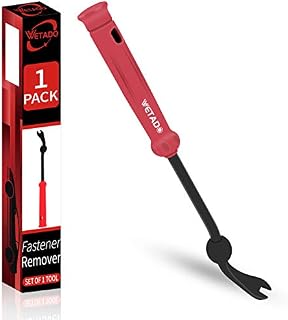 Wetado Plastic Fastener Remover, Clip Removal Tool, Door Panel/Upholstery Remover - Easily Removes Plastic Fasteners, Reduces Damage to Panels and Loss of Clips