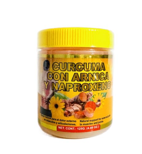 Gel de Cúrcuma con Arnica 125 gr (4.4 oz). Dolores musculares y Articulaciones. (1)