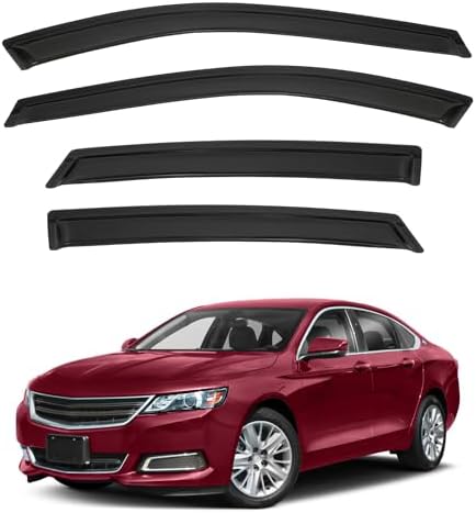 Smoke Tinted Window Visors For 1995-2005 Chevy Cavalier & Pontiac Sunfire - 2-Piece Set
