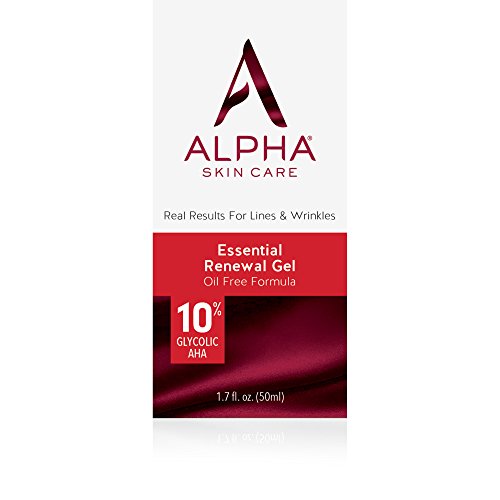 Alpha Skin Care Essential Renewal Gel | Anti-Aging Formula | 10% Glycolic Alpha Hydroxy Acid (AHA) | Reduces the Appearance of Lines & Wrinkles | Oily & Breakout Prone Skin | 1.7 Oz