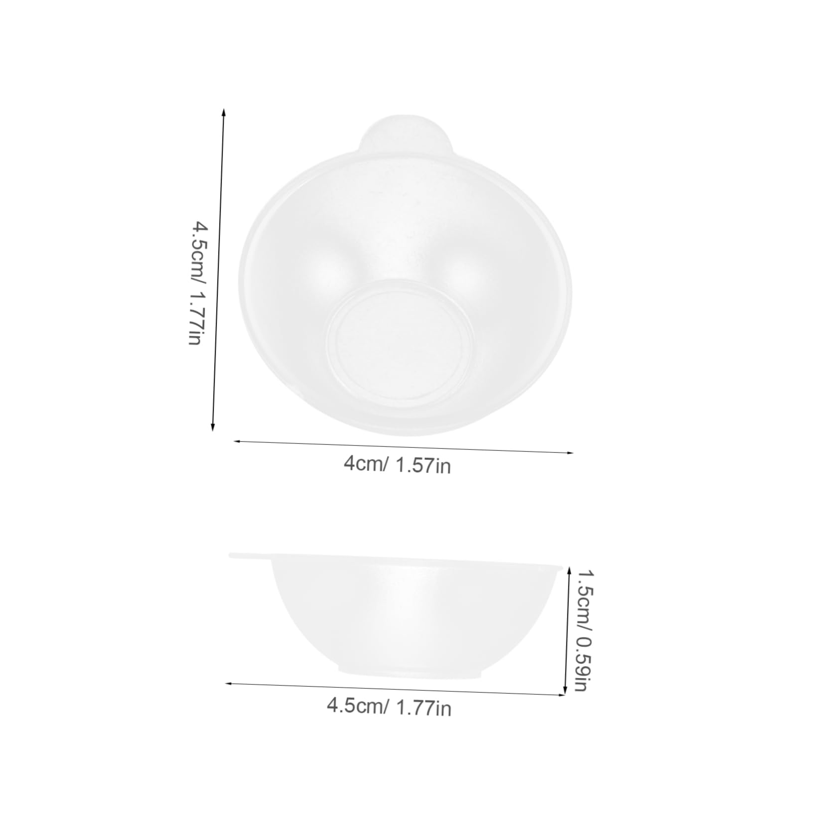 CIYODO Electronic Scale Tray Narrow Spout Plastic Weighing Pan for Gems Powder Jewelry Dish Tray