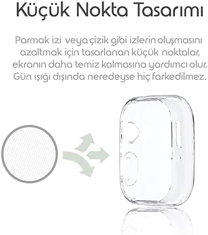 Rongep Huawei Watch D2 için 360° Kasa Koruyucu Yumuşak TPU Kılıf Dokunmatiği ve Netliği Etkilemeyen D 2 Koruyucu Darbelere Karşı D 2 Koruma Huawei Watch D2 Ekran Koruyucu Kılıfı (Şeffaf) - Görsel 6