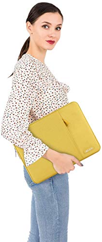 MOSISO-Funda-Protectora-Compatible-con-iPad-Pro-113rd-Gen-M1-5G109-iPad-Air-4102-iPad-87105-iPad-Air-3-iPad-97Surface-GoBolsa-Blanda-de-Tableta-con-Bolsillo-VerticalAmarillo