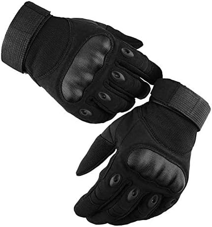 Motorbike Gloves, LALATECH Motorcycle Riding Gloves Full Finger Motorcycle Gloves Men, Touch Screen ATV Riding Gloves Motorcycle Mens (Black,M)