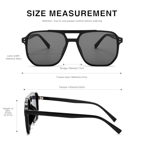 Retro Square Aviator Sunglasses Women Men 70s Vintage Trendy Plastic Frame Sun Glasses3