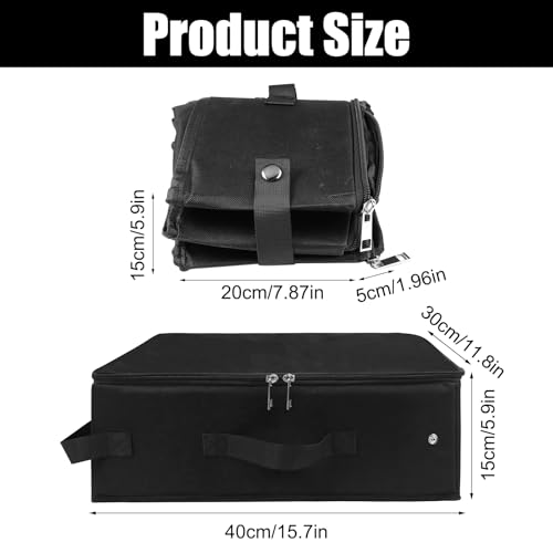 Reise Katzenklo Portable mit Deckel, Faltbare Tragbare Katzentoilette 40x30cm, wasserdichte Haustier Katzenklo, Katzen Toilette Reise, Tragbare Katzenbox für Camping, Auto, Drinnen und Draußen