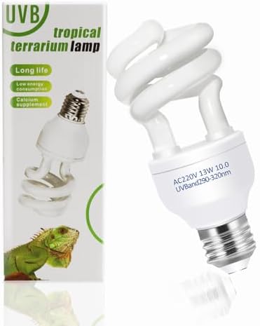 Lampe UVB 5.0 - 13W - E27 - Économie d'énergie - Reptiles du désert