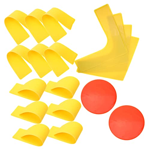 UPKOCH 1Set Outdoor Spot Markers for Football and Soccer Training Agility Training Markers with Bright Colors Includes and Straight Markers for Versatile Ground Marking Use