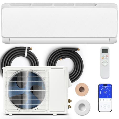 Image of Electactic 12000 BTU Wifi Mini Split Air Conditioner & Heater, 22 SEER2 115V Inverter Ductless Split AC with Pre-Charged Condenser and Heat Pump, Energy Saving, Cools Up to 750 Ft