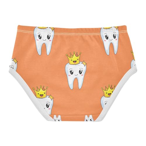 Cute Teeth Crowns Stars Toddler Girls's Underwear 2T 202c13042