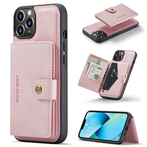 Coque iPhone 14 Plus rose étui rigide compartiment carte