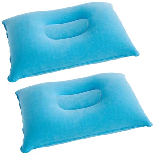 NJCXOLA 2 PCS Cuscino Gonfiabile Viaggio, 34 * 22cm Portatile Cuscino da Spiaggia, Ultraleggero...