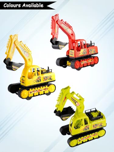 Image of Friction Powered Green JCB Toys for Children Kids Boys & Girls | Push & Go Forward | Off-Road Toy Car | Birthday Gift | Age 3+ Years