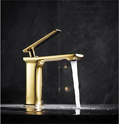 Robinet de lavabo salle de bain mitigeur laiton chrome vintage
