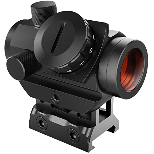 Marmot Red Dot Sight 4 MOA Red Dot Gun Sight Rifle Sight 1x25 Red Dot Scope with 1 inch Riser Mount
