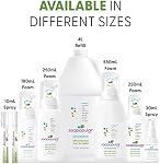 Alcohol Free Foam Hand Sanitizer, 0.15% Benzalkonium Chloride, Hypoallergenic, Fragrance Free, Safer for Kids, 100mL (Pack of 6)