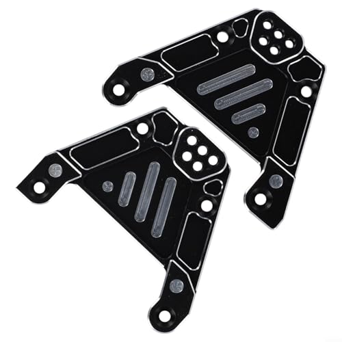 Hasaller Aros de choque delanteros y traseros, soportes de torre de aleación de aluminio, soporte de torre de amortiguación, aro de control remoto, soportes de torres Sho-ck para 1/6 RC Crawler SCX6